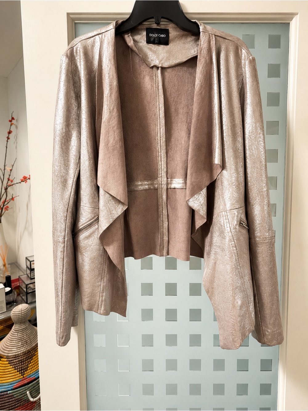 Metallic beige Women's Jacket